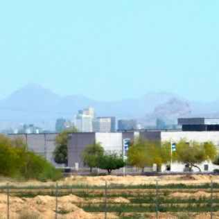 We drove so close to Phoenix, that I believe this is its skyline. Pardon the lousy, long distance telescopic photo.