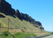 A very unique cliff formation along the gorge.