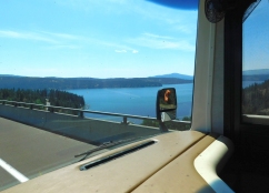A small speck of Lake Coeur d'Alene.