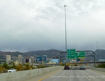 Entering Salt Lake City.