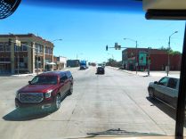Driving through the little town of Meade, Kansas.